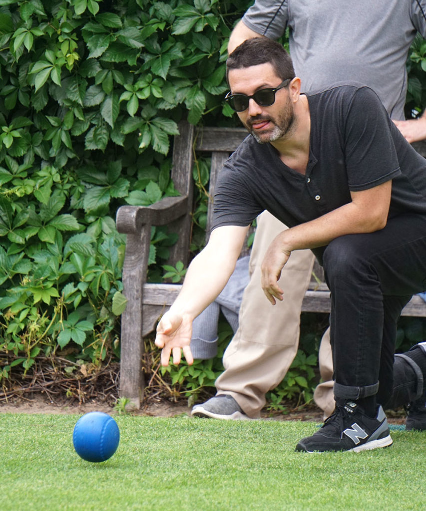 Voro team member lawn bowling